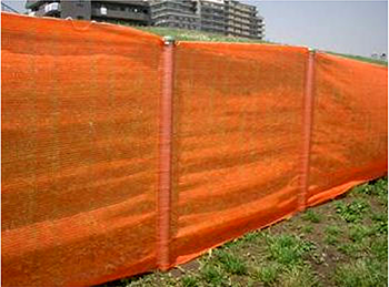 エコメッシュフェンス使用例 エコメッシュフェンス 使用例
